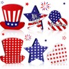 Chunful 3 Pcs Memorial Day Wooden Table Signs Independence Day
