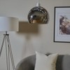 MiniSun | Mini Retro Chrome Arco Style Dome Ceiling Light