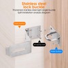 Dfuqanb Pack of 2 Stainless Steel 90 Degree Hasp Lock,