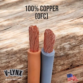 V-Lynx 6 Gauge AWG OFC Orange Power Ground Wire VLYNX Car Audio Solar Sold By The Foot