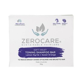 Zerocare Sustainable Haircare Soft Violet Toning Shampoo Bar, 110g
