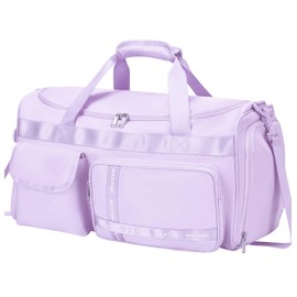 MAXTOP Travel Bag Women's Carry On Tote Weekender Overnight Bag Large Capacity Duffle Bag with Shoe Compartment, Gym Tote Bag with Dry and Wet Separation, purple