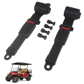 HKOO Golf Cart Seat Belt Universal Golf Cart Seat Belt, Retractable Belt for EZGO TXT, Club Car DS and Yamaha, 2 Pack