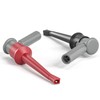 Cleqee 2pcs Mini Grabber Test Clips with 4mm Banana Jack