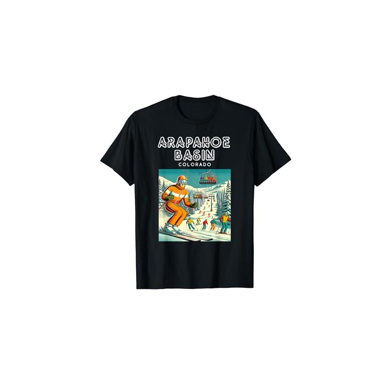 Arapahoe Basin Colorado - Funny Ski Retro T-Shirt