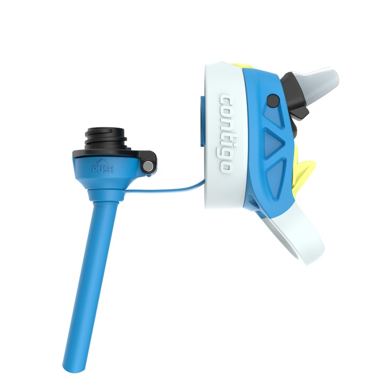Contigo Autospout Water Bottle with Straw 13 oz Blue Poppy/Glacier