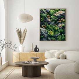 Paint by Numbers Kit for Adults Beginner Plants, Succulent Easy Adult Paint by Number Kits on Canvas, DIY Craftoria Acrylic Watercolor Oil Paint by Number for Adults for Home Decor Gift 16x20 Inch