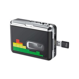 Cassette Player, USB Cassette To MP3 Converter, Portable Walkman With Earphones, No PC Required - Color: Green