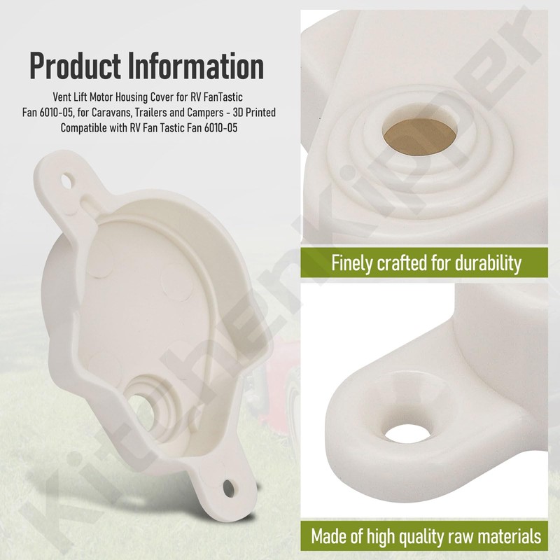 KitchenKipper Vent Lift Motor Housing Cover for RV Fantastic Fan