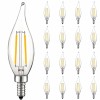 Luxrite 16x Luxrite 4W Vintage Candelabra LED Bulb Dimmable 4000K