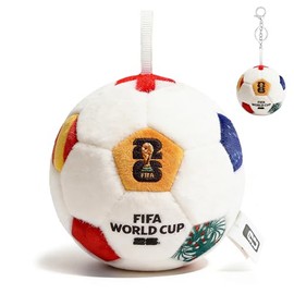 MESUCA FIFA World Cup 2026 Soccer Ball Plush Toy, 4.72" Mini Soccer Ball for Bag Charms, Kids Gift, World Cup 2026 Merchandise Fan Accessory