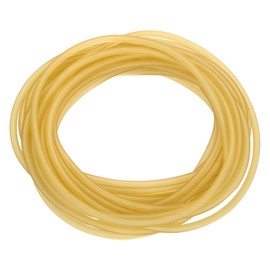 PATIKIL 26 Ft (8M) Natural Latex Rubber Tubing 1/16 Inch (1.8mm) ID x 3/16 Inch (4.2mm) OD Sling Shot Rubber Rubber Tube for Exercise Stretching Home Hose Tubing Primary Color