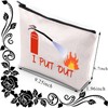 BDPWSS Funny Firefighter Makeup Bag Fire Extinguisher i Put Out