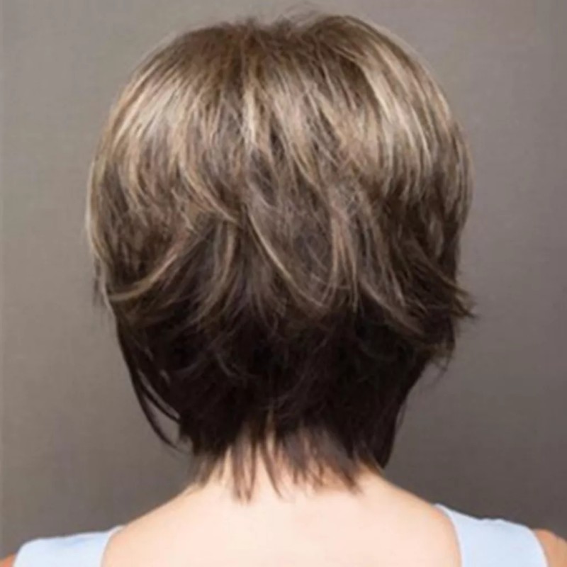 generic Wig Fashion Sintético Short De Pelo Natural Para Mujer