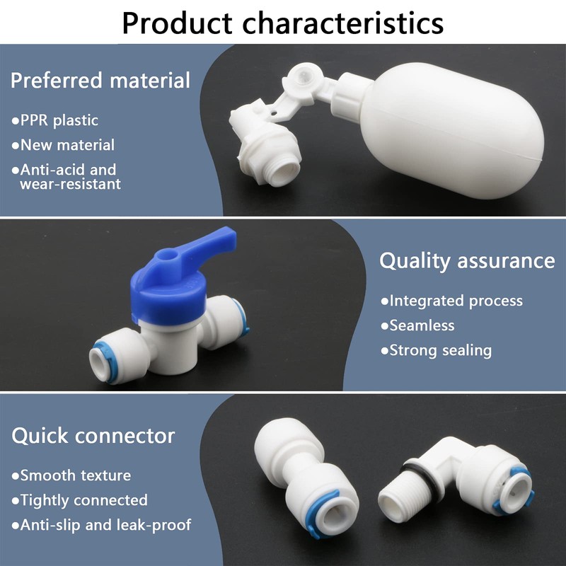 Pxyelec Top Install Mechanical Float Adjustable Float Ball Valve with