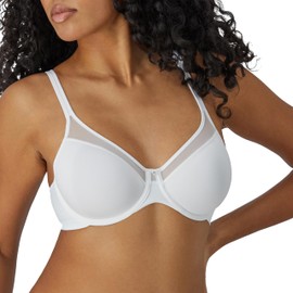 Bali womens Bali Women's One Smooth U Ultra Light Convertible Df3439 bras, White, 40DD US