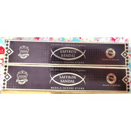 ANAND PRODUCTS 6 Boxes Sandalwood Incense Sticks: Saffron Sandal - Gold Sandal - Anand Gold