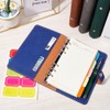 CREATCABIN A6 Leather Binder Refillable Notebook Spiral Diary Notepads 6