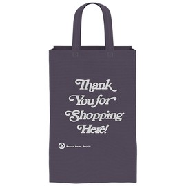 PERFECT TOTE 12-Pack Thank You Gift Bags | Length 13" X Width 8" X Height 15" Non-Woven Bags Reusable Gift Bag with Sturdy Handles Shopping Tote Bags, Dark Blue