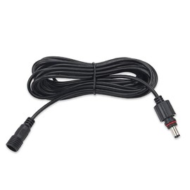 Liwinting Waterproof DC Extension Cord, Solar Light, 9.8 ft (3 m), Extension Cord, Inner Diameter 0.08 inch (2.1 mm), Outer Diameter 0.2 inch (5.5 mm), 2 Pieces, Black