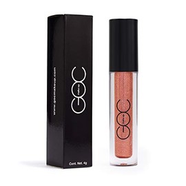 GOC, Labial con brillos, Frost Lip Shimmer 2, Larga duración, Textura cremosa, Color suave, No deja textura pegajoza, Color Freeze, GLF02
