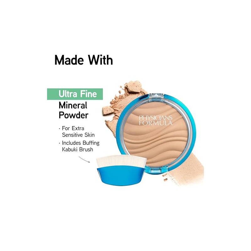 Physicians Formula Mineral Wear polvo prensado sin talco - SPF
