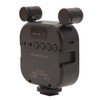Stereo Microphone Light 10 Levels Brightness Dual Mic Fill Lamp