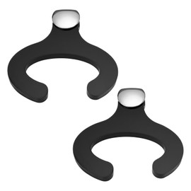 eMagTech Pack of 2 Katana Holders, Acrylic Sword Holders, 9 x 9 x 6 cm, Thickness 8 mm, for Presenting Katana Samurai Swords for Living Room and Bedroom, Black