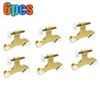 Lyaciomn 6Pcs Hinge Pin Gold Door Stopper Adjustable Heavy Duty