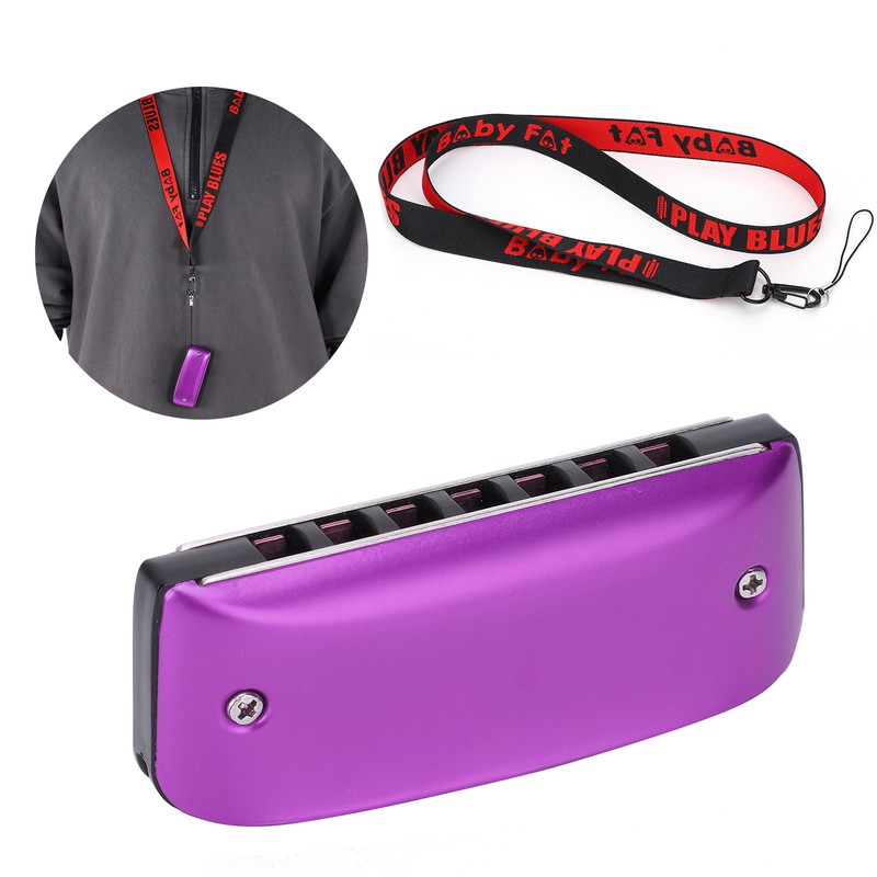 Harmonica 7-Hole Mini Blues Student Adult Beginner Playing Color Mouth