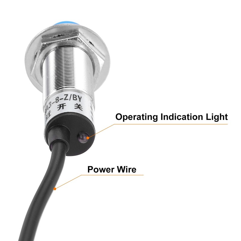 sourcing map M18 Approach Sensor Inductive Proximity Sensor Switch NO