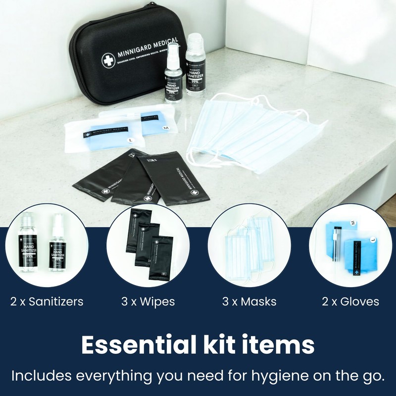 Minnigard MG PRO 1 Travel Essentials Hygiene Kit, All Essential