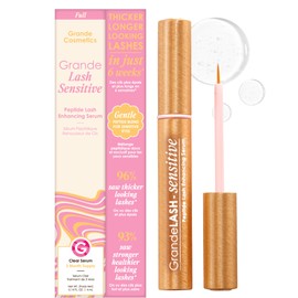 Grande Cosmetics GrandeLASH-Sensitive Peptide Infused Lash Serum for Fuller, Longer-Looking Natural Eyelashes, Enhancing Treatment with Nourishing Botanicals, Cruelty-Free – 2 Month Supply (2 mL)