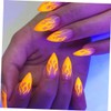BIUDECO Flame Nail Decals DIY Manicure Stickers for Unique Nail