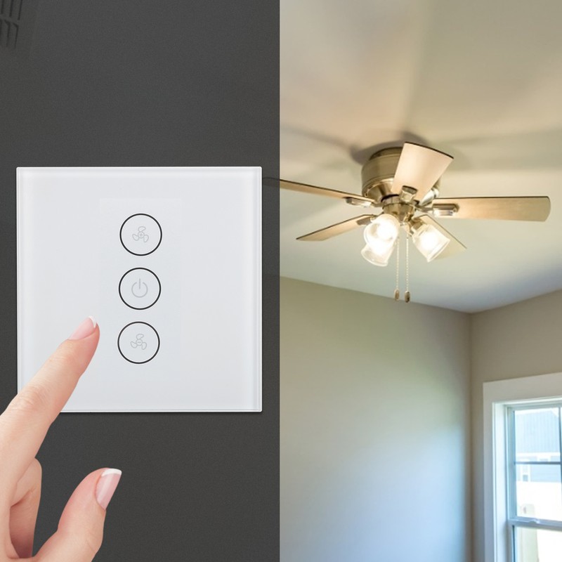 Smart WiFi Dimmer Fan Switch Wireless Timer Voice APP Control