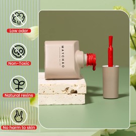 MAYCHAO 15ML Red Gel Nail Polish 1Pc Bright Red Gel Polish Soak Off UV LED Nail Gel Polish Nail Art Starter Manicure Salon DIY at Home, 0.5 OZ