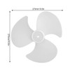 NIKOU 2Pcs Plastic Fan Blades, 3 Leaves Electric Fan Accessories