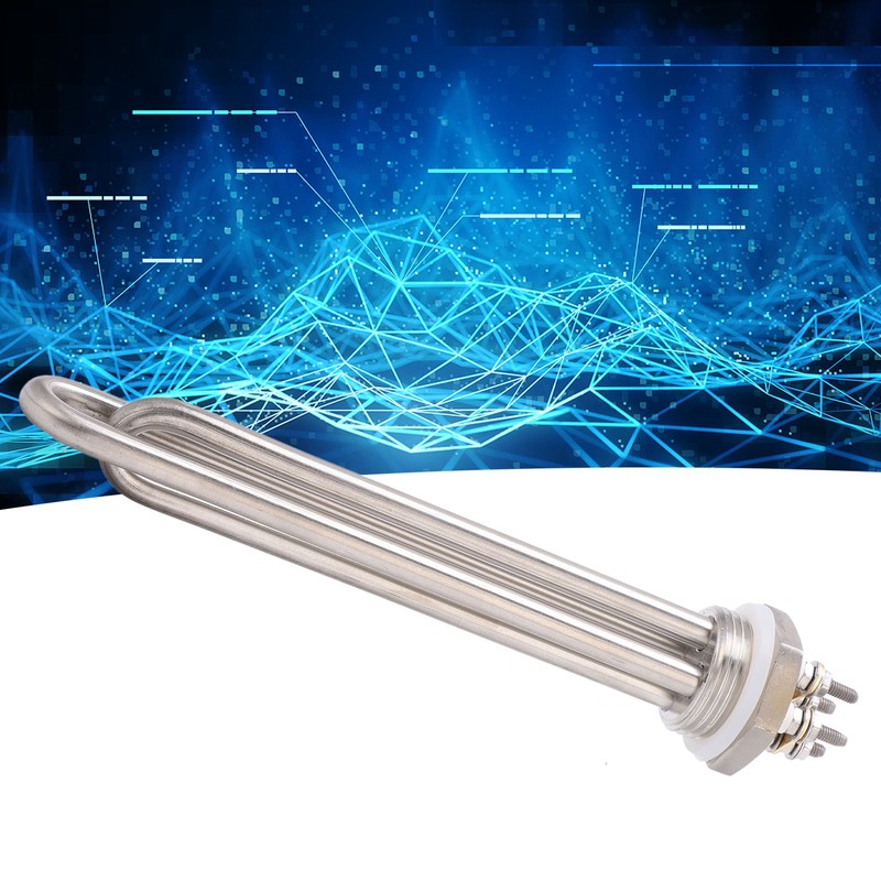 Immersion Water Heater Stainless Steel 1"NPT Thread Portable Quick Heating