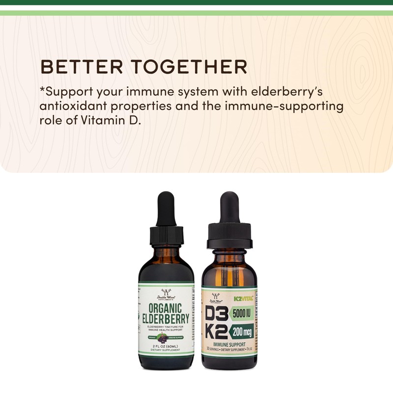 Organic Elderberry Liquid 2 Fl Oz (60 Servings) - Tincture