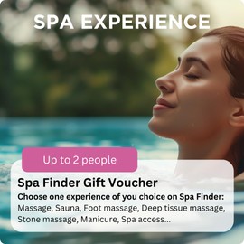 Wonderbox – Original Gift Idea - Experience Gift – Spa Experience- Spa Finder Voucher - For 2 people – Relaxing gift