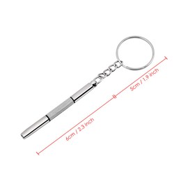 DS. DISTINCTIVE STYLE Precision Screwdriver Eyeglass Mini Screwdriver Glasses Repair Kit with Keyring