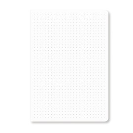 Miquelrius Bullet Journal A5 148 x 210mm 96 Sheets 100gsm Hard Faux Leather Cover with Elastic Closure - Pink Dot Grid Interior