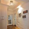 Hudi Fyier Chandelier Crystals Ceiling Lighting Fixtures, Small Semi Flush