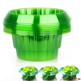 Huanmin Snail Collar, Snail Protection for Repelling Snails, for Your Salad Plants and Cabbage - Protects Plants from Animal Eating, Green (12 Pieces, Green)