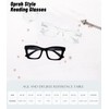 Hubeye Oprah Style Reading Glasses for Women Men Blue Light