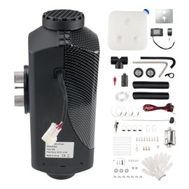 PHILTOP 5KW 12V Diesel Heater, Diesel Air Heater Parking Heaters LCD for Trailer Boat Truck SUV Black