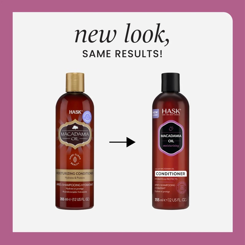 HASK Macadamia Oil Moisturizing Shampoo, Coconut, 12 Ounce