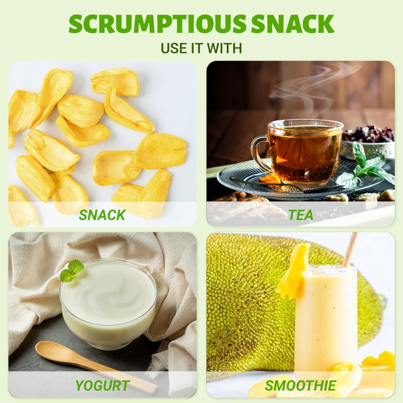 DARLAC FARMS Freeze Dried Jackfruit Bites, Pack 6, Premium Organic