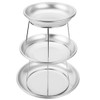 TableTop King 3-Tier Seafood Tower Set with Mini Aluminum Trays