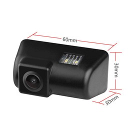 Rear View Camera Waterproof Night Vision Car Rear View Camera Parking Aid License Plate Light (Black) with 4.3 Inch LCD Monitor for Ford Transit MK6 / MK7 Connect Transporter